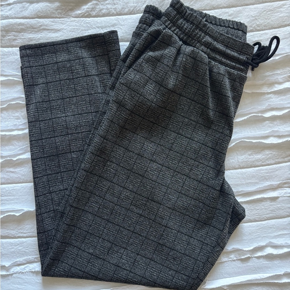 a new day women Black Checkered Joggers